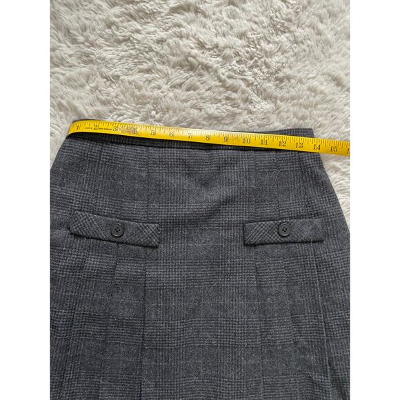 VTG Wool Blend Plaid Kilt Mini Skirt 90s Small - Picture 4 of 5